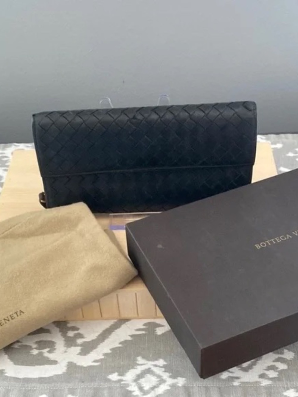 BOTTEGA  Woven Leather Clutch Wallet - Women Bags - Picture 12 of 14